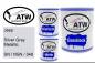 Preview: Jeep, Silver Gray Metallic, SN / NSN / 348: 1L Lackdose + 1L Klarlack + 500ml Härter - Set, von ATW Autoteile West.